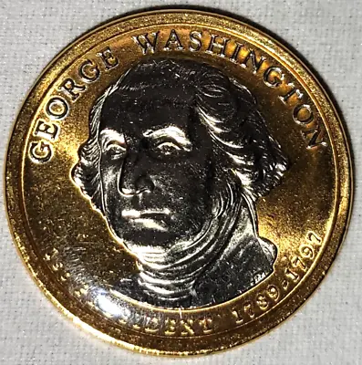 $5.99 • Buy 2007-D United States George Washington Dollar Coin Silvertone Cameos
