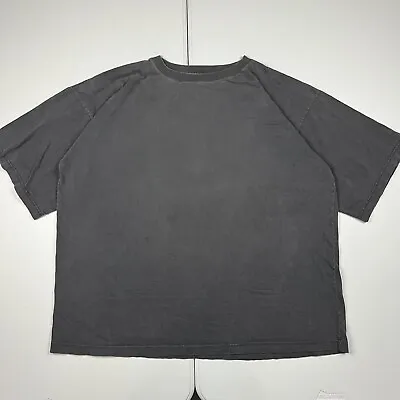 Vintage 90s Sun Faded Blank Thin T Shirt Black XXL  • $39.99