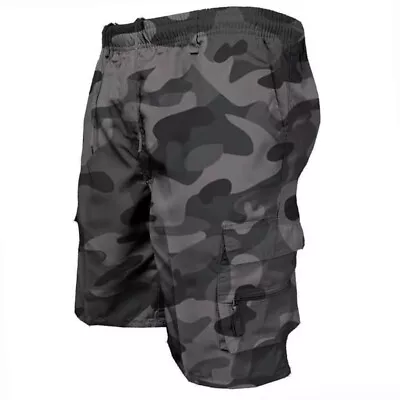 Men's Cargo Shorts Stretch Lightweight Quick Dry Multi Pockets Hiking Half Pants • $14.99