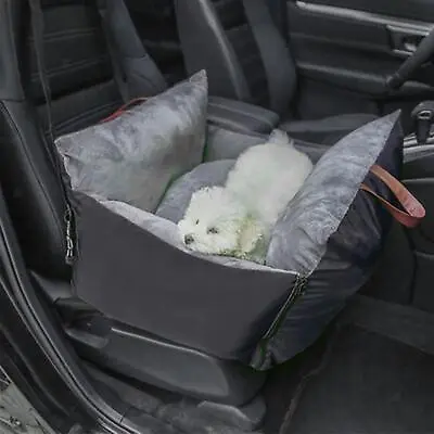£41.34 • Buy Dog Cats Cars Seat Booster Seat Car Armrest Box Pet Carrier Bed Outdoor Gray