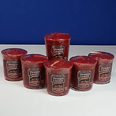 Yankee Candle Crisp Campfire Apples Votive Candles Set Of 6 Fresh Wax 1629376 • $16.95