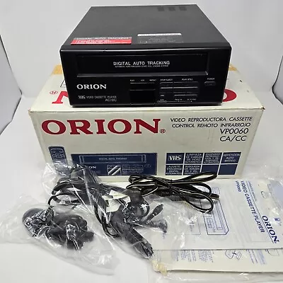 Orion Vp0060 Vhs Video Cassette Player Ac/dc Auto Tracking Portable Original Box • $75