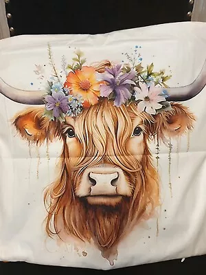 Brightly Coloured Cow Themed Cushion Highland Cow Cushion Stunning (Pic 11) • £12.50