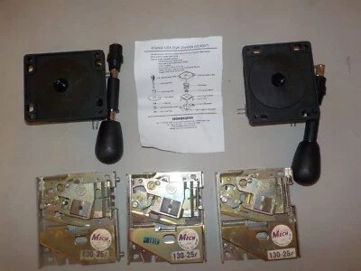 $10 • Buy 2 American Competition Style Arcade Joystick  3 Arcade Coin Mechs, Quarter Accep