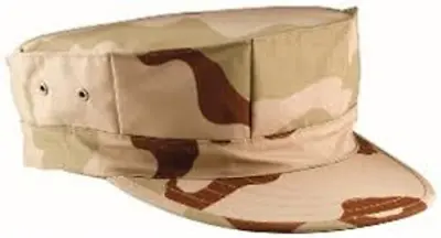 Military Issued 3 Color Desert 8-Point Patrol Cap(Hot Weather)-NEW • $14.99