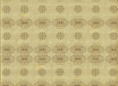 Pallas Block Party Cocoa  Beige Woven Mid Century Modern  Upholstery Fabric • $14.95