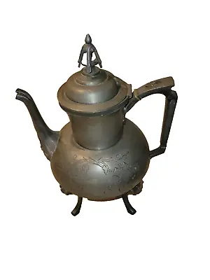 Late 1800s 10  Silver Quad Plated Coffee/tea Pot By Meriden Co • $39