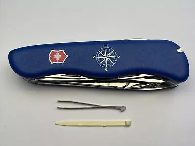 Victorinox Skipper Blue Swiss Army Large Pocket Knife Switzerland • $80