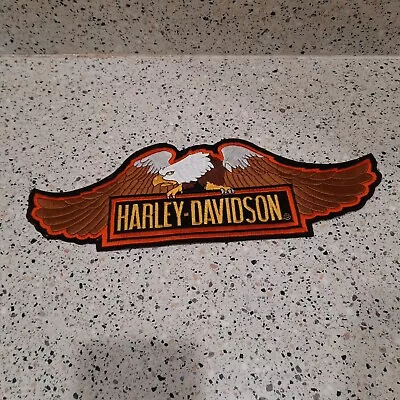 Vintage Harley Davidson Motorcycles Winged Jacket Coat Patch Large 13  Iron On • $29.99