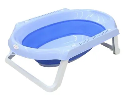 Newborn Baby Foldable Portable Bath Tub Bathing Shower Support Anti-Slip Bathtub • £19.90