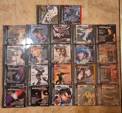 Lot Of 22 PlayStation Magazine Demo Disc PS1 Disks Assortment Tested Play Silent • $59.99