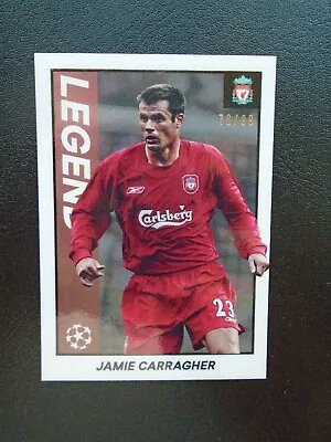  Topps Merlin Heritage 97 Jamie Carragher Liverpool Legend Parallel Card /99 • £14.99