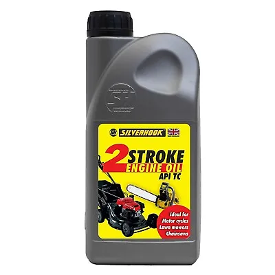 2 Two Stroke Engine Oil 1L Litre For Chainsaw Strimmer Brushcutter Cut Off Saw • £7.95