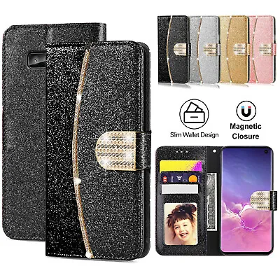 Case For Samsung S21 S20 S10 S9 S8 S7 Shockproof Leather Flip Wallet Phone Cover • £2.99