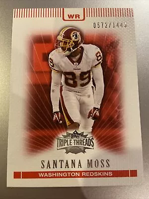 2007 Topps Triple Threads SANTANA MOSS #’d 0572/1449! • $1.29