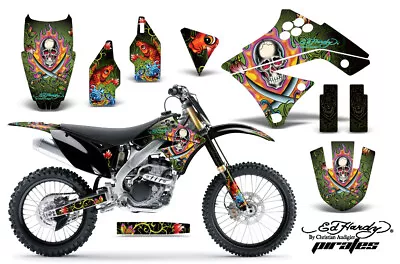 Graphics Kit Sticker Decal Wrap For KAWASAKI KX 250F 2009-2012 ED HARDY PIRATES • $67.96