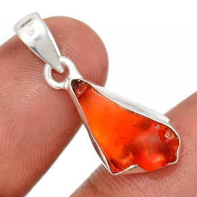 Natural Mexican Opal Rough 925 Sterling Silver Pendant Jewelry CP30499 • $14.99