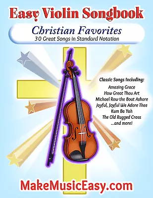 Violin Sheet Music Songbook - Christian Favorites • $3.95