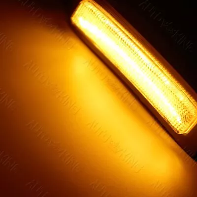 Fit Bmw F30 F31 F32 320 340 420 435 Amber Led Clear Bumper Side Marker Lights • $19.24