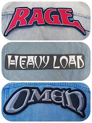 Rage Heavy Load Omen Embroidered Logo Back Patch Heavy Metal Manowar Saxon • $13