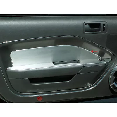 ACC Door Panel Inserts Fits 2005-2009 Mustang V6/GT W/o Padded Door-SS/Brushed • $129.99