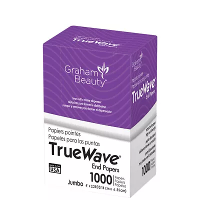 $7.50 • Buy Sp-26067 Beauty Salon Graham Hair Perm True Wave End Paper 1000 Sheets Jumbo