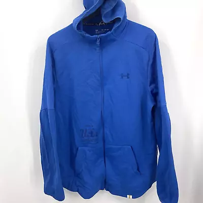 Under Armour UCLA Adult Hoodie Mens 2XL Blue Performance Full Zip Logo Sweater • $17.46