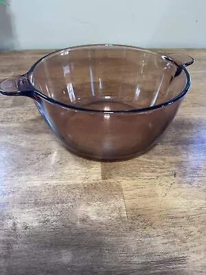 Corning Ware Visions Amber Glass Cookware 4.5L 5Qt Dutch Oven Stock Pot. • $27.50