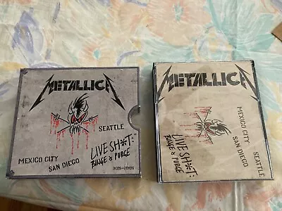 Metallica Live Shit Binge & Purge Box Set 2 DVD’s &3 CD’s And Book • $40