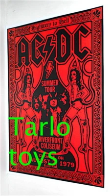 $19.99 • Buy AC/DC ACDC Angus Young - Cincinnati, Usa 2 August 1979 - Concert Poster 