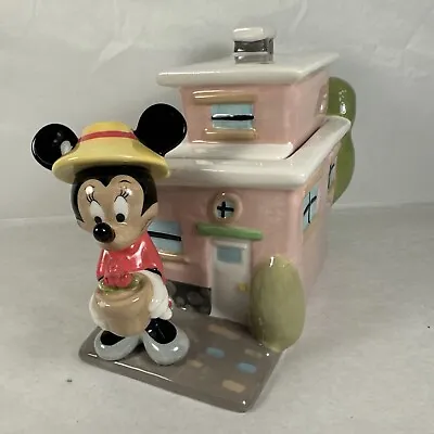 Minnie Mouse Ceramic Urban House Cookie Jar Disney Direct Overland Park Vtg READ • $69.99