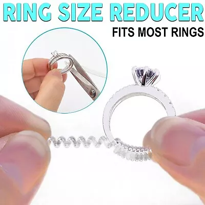 Ring Size Adjuster Reducer Spiral Invisible Snugs Guard Resizer Jewellery Tool • $8.49