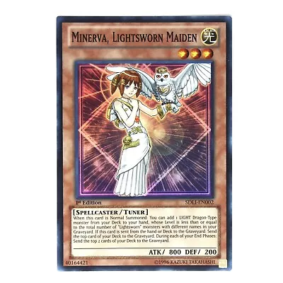 YuGiOh! Minerva Lightsworn Maiden (SDLI-EN002) 1st Edition - Super Rare - NM • $2.19