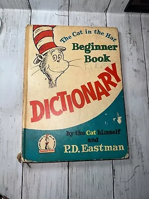 The Cat In The Hat Beginner Book Dictionary 1964 Dr. Seuss P.D. Eastman Vintage • $8