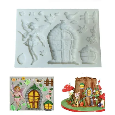 Fairy Angel Elf Fondant Mould Cake Topper Mold Chocolate Baking Decor Silicone • £4.59