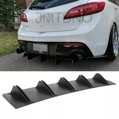 For Mazda 3/Speed 3 Rear Diffuser 10 Shark Fins Bumper Lip Splitter Spoiler Kit • $39.05