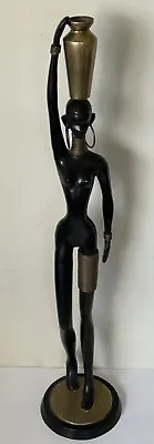 Karl Hagenauer Style Antique Bronze Art Deco African Blackamoor Nubian Sculpture • £1735.57