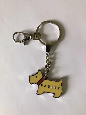 Radley Metal Keyring / Handbag Charm. Yellow Enamel Radley Dog • £9.90