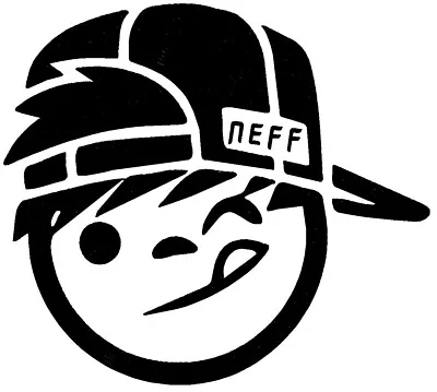 Neff Hat Beanie T-Shirt Decal Shoes Skateboard Vinyl White Sticker 6.5''x6'' • $10.99