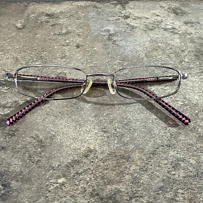 GENEVIEVE Paris Women’s Metal Oval Eyeglasses Frames Perfect Rose 48-19-133-22mm • $34.99