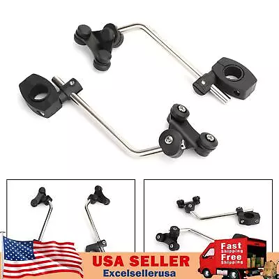 $36.89 • Buy Universal Windscreen Bracket 7/8  22mm Standard Handlebar Windshield Mount Clamp