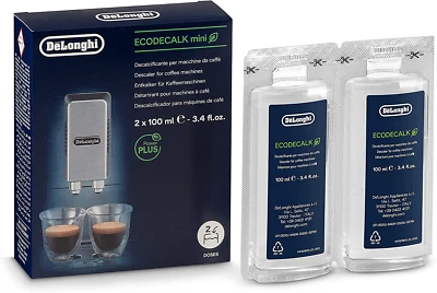$45.17 • Buy De'Longhi Ecodecalk Mini, Coffee Machine Descaler, 2 Pack X 100Ml, Dlsc200,White