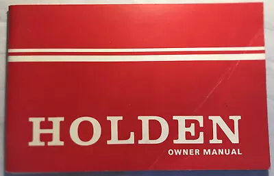 Genuine Holden 1972 Hq  Monaro Kingswood Statesman Owners Manual / Handbook • $15