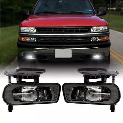 For GMC Sierra 1500/2500 1999-02 Yukon 2001-06 LED Fog Lights Bumper Front Lamps • $65.99