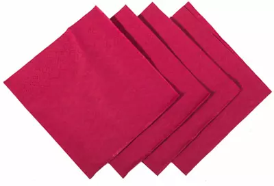 Cocktail Napkins Burgundy 250 X 2Ply 24cm Bar Serviettes Party Fit Bar Caddies • £7.95