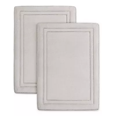 2pc Quick Drying Memory Foam Framed Bath Mat With GripTex Skid-Resistant Base • $27.99