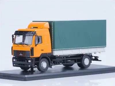 SSM MAZ-5340 Flatbed Truck With Tent (orange 1:43 1215 • $89