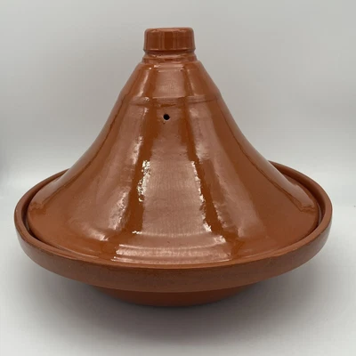 $75 • Buy Authentic Moroccan Cooking Tagine (Tajine)  - Terra Cotta Glazed - Large 14.5”