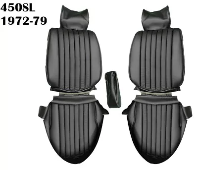 Mercedes Benz R107 1972-80 450SL BLACK Vinyl Seat Covers • $464.07