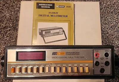 BK PRECISION  2830 Digital Multimeter Dynascan  Comes With What's Pictured ~  • $35